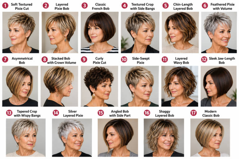 Short Haircuts for Women Over 40
