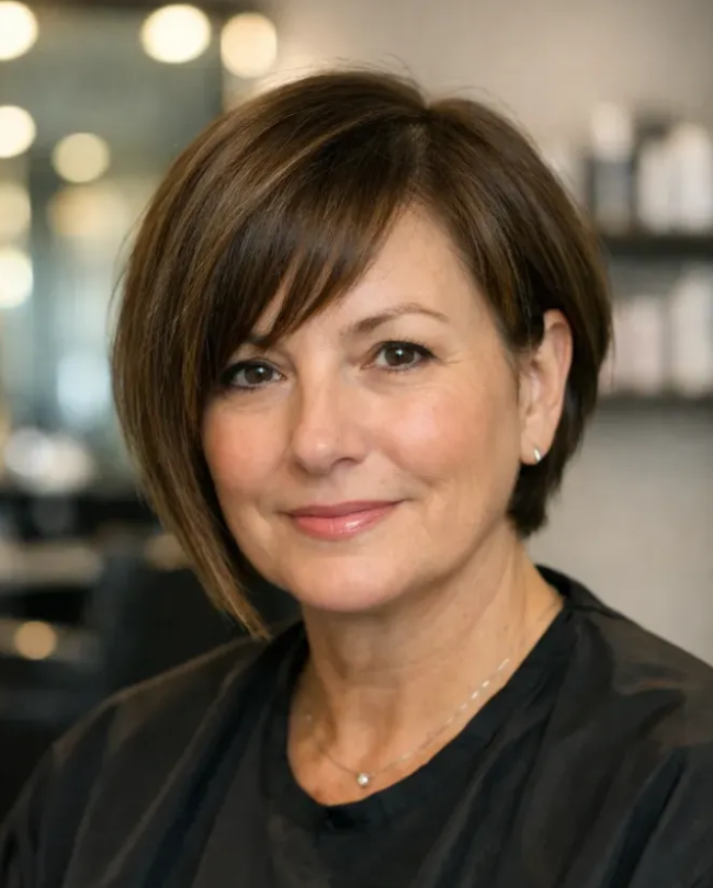 Asymmetrical Short Bob