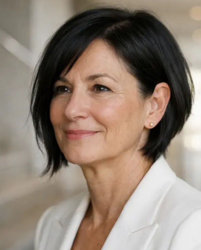 Asymmetrical Short Bob