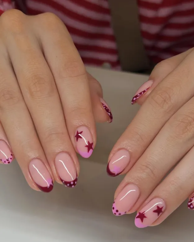Burgundy Star French