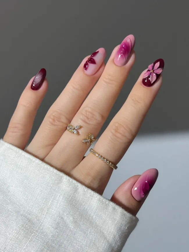 Deep Plum Blooms