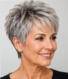 Feathered Pixie with Volume