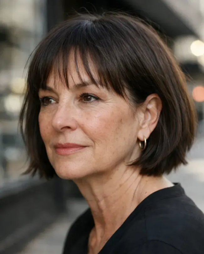 French Bob at Jaw Length