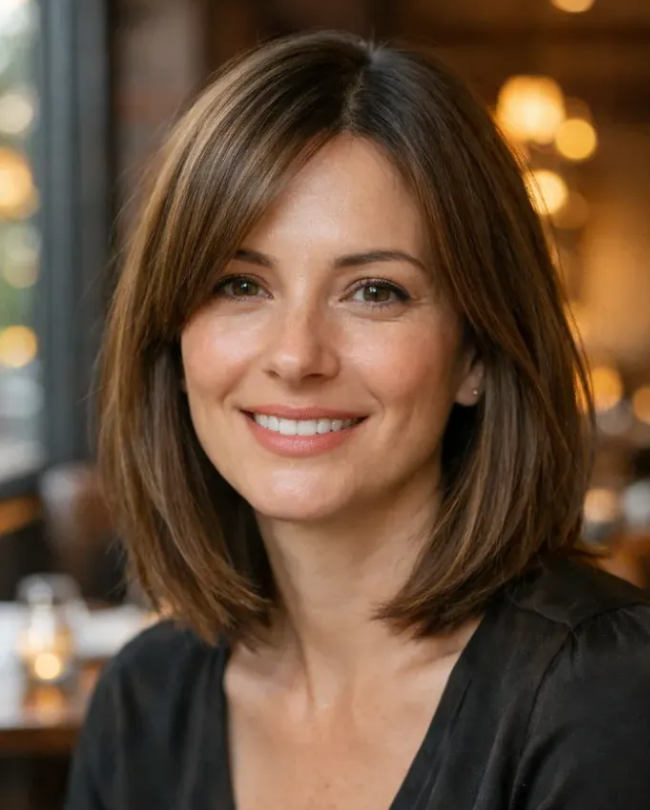 Italian Lob Inspired Collarbone Cut