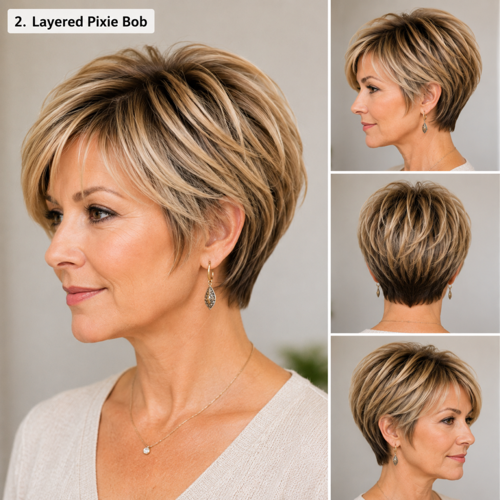 Layered Pixie Bob