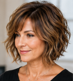 Layered Wavy Bob