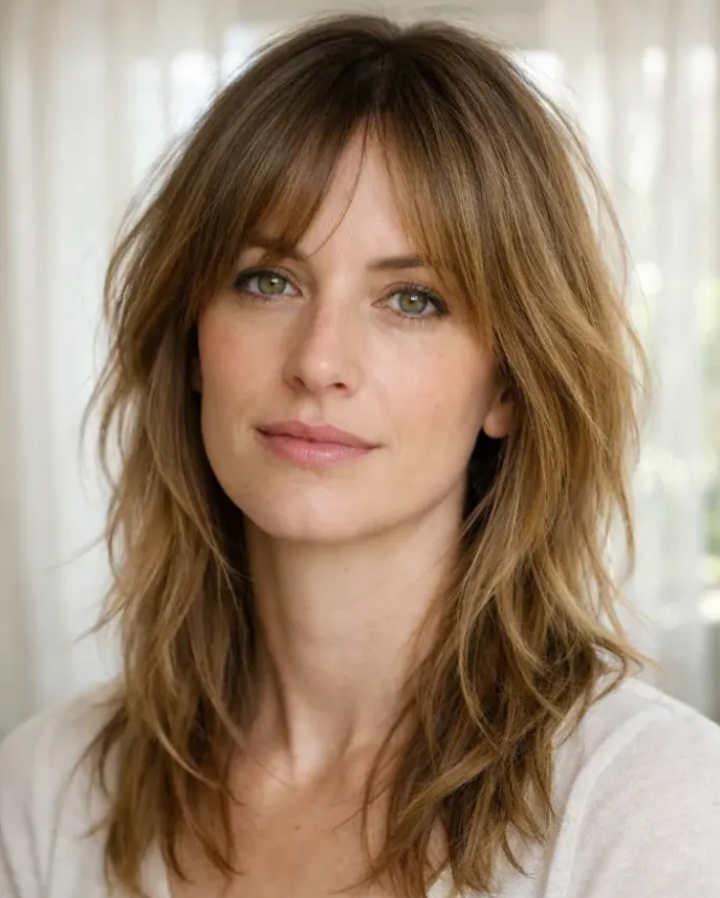 Long Wavy Shag with Front Layers