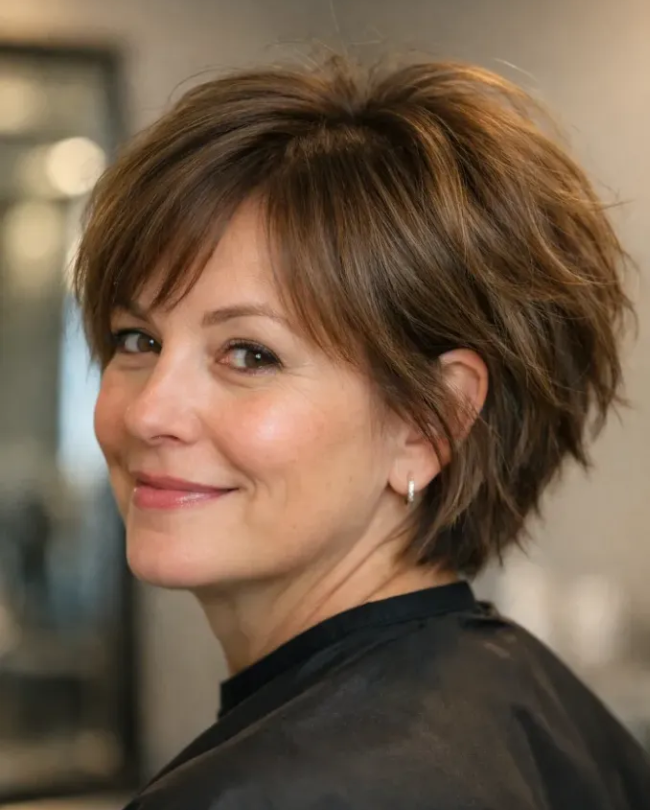Messy Tousled Short Bob