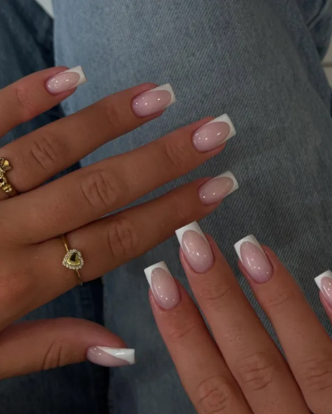 Milky Ombre Square French