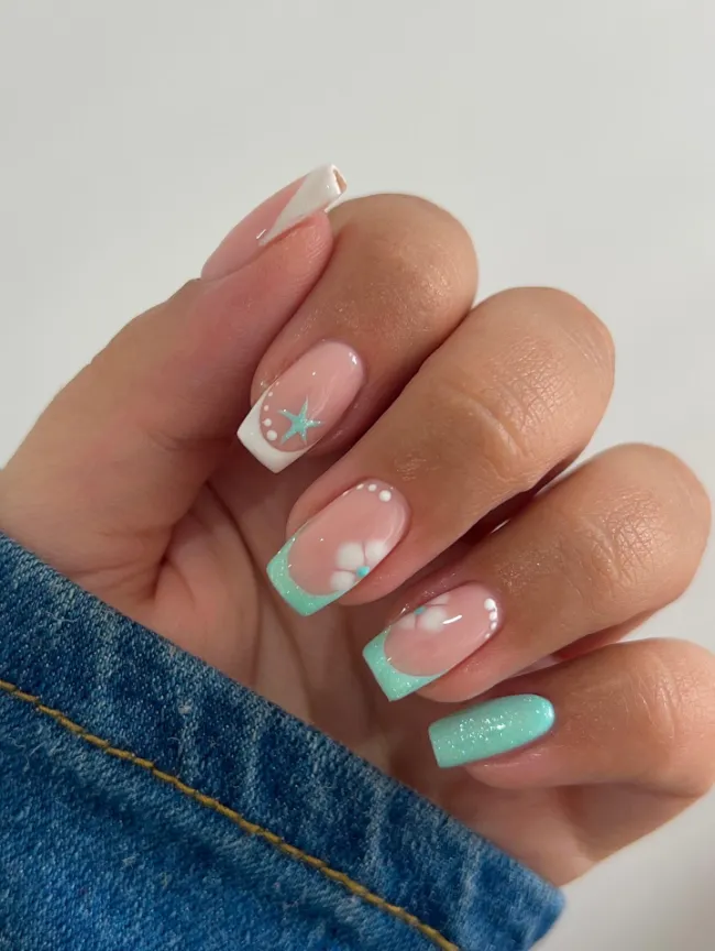 Minty Floral French