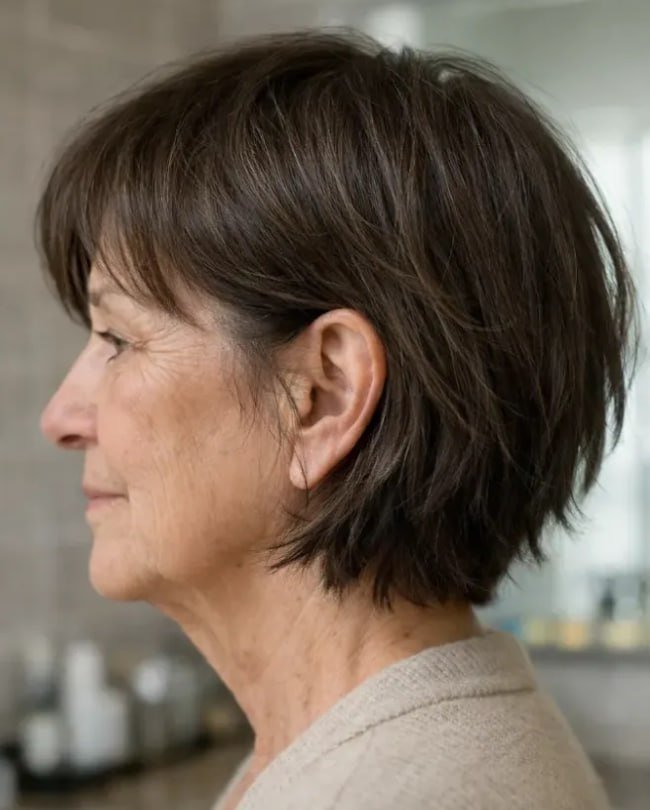 Razor Cut Short Bob