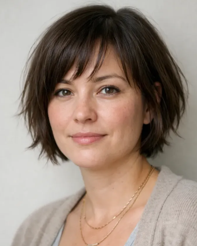 Short Bob With Choppy Layers