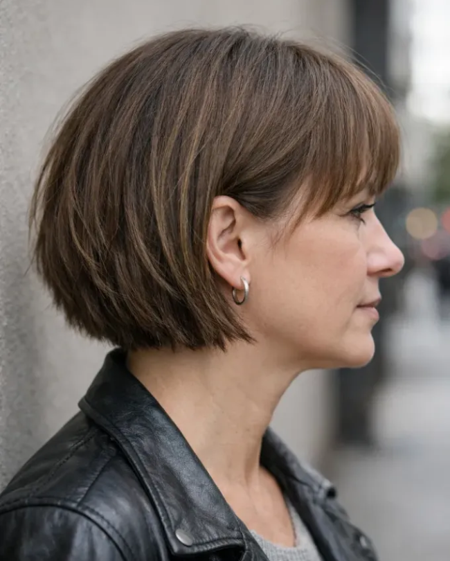 Short Bob With Lightly Textured Ends