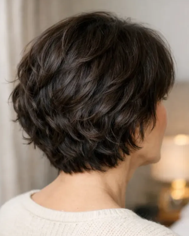 Short Wavy Bob with Loose S Waves