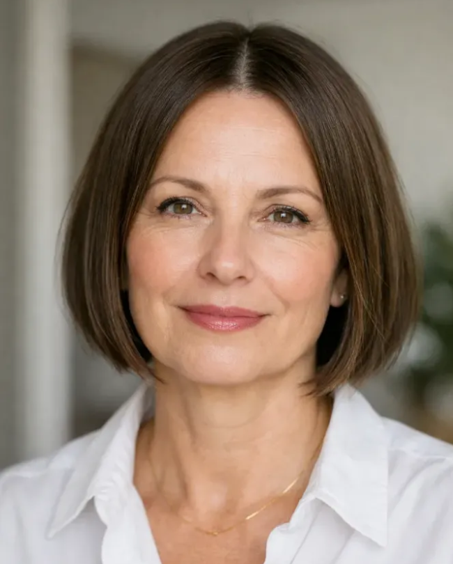 Sleek Straight Short Bob