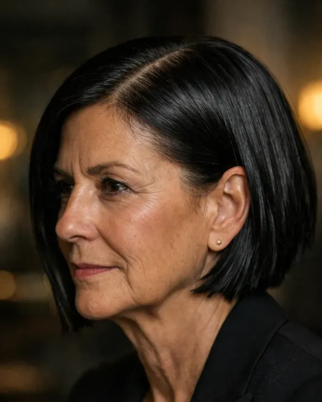 Sleek Wet Look Bob