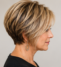 Stacked Bob with Crown Volume