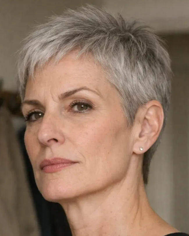 Tapered Crop with Wispy Top