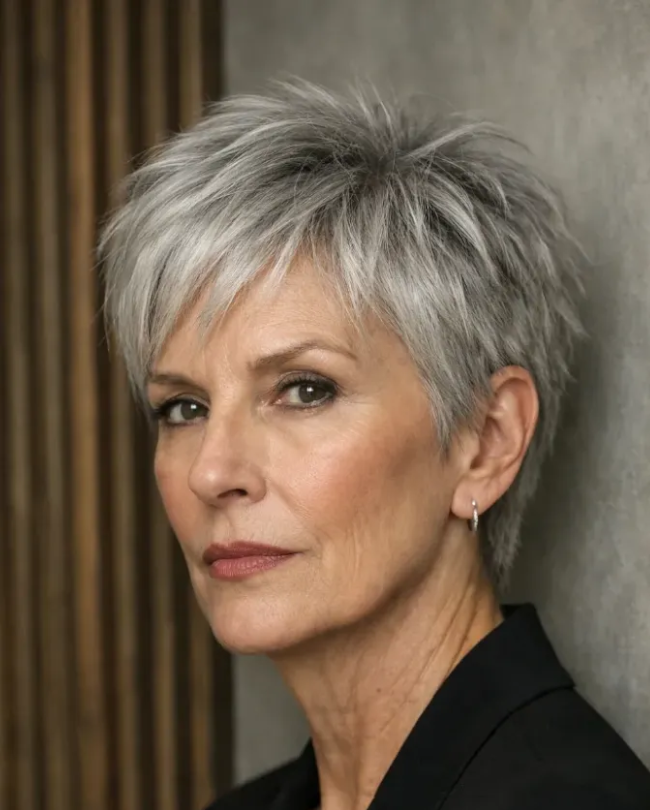 Volumized Textured Pixie